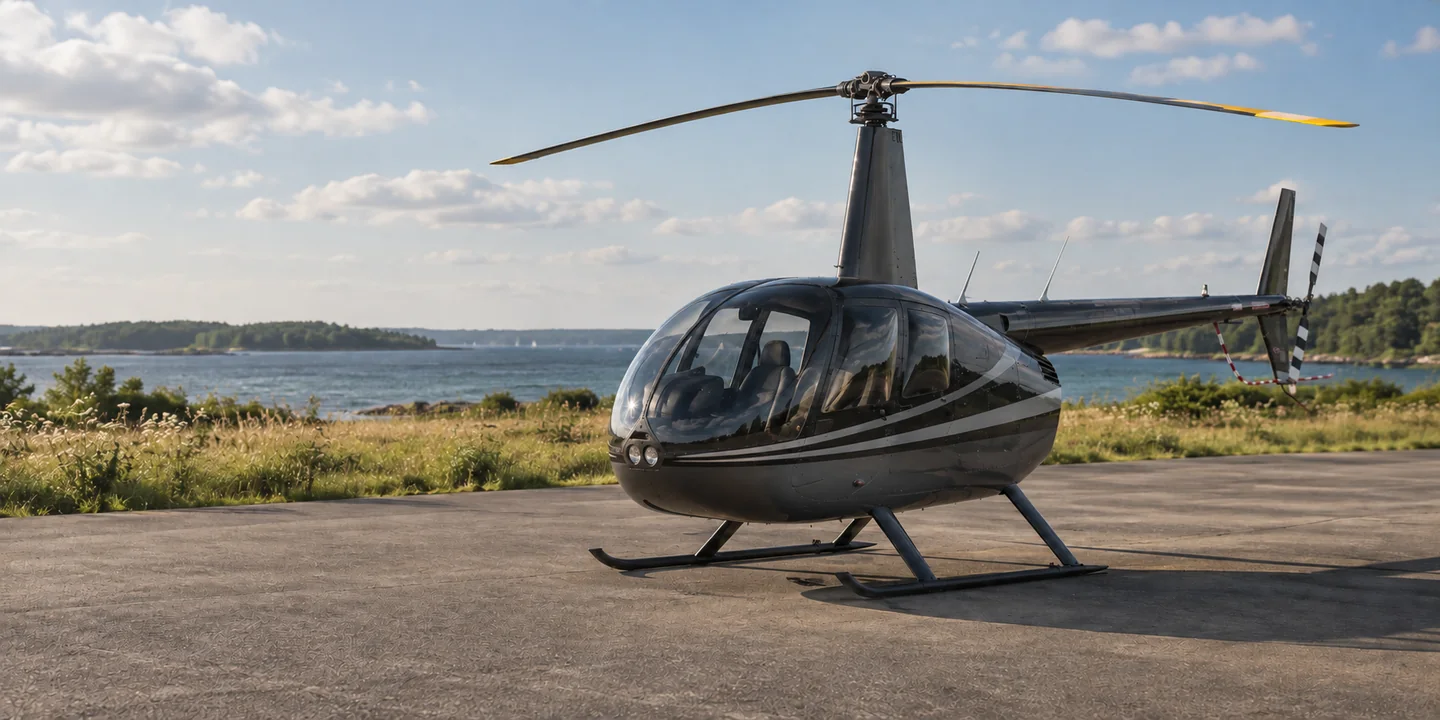 Must helikopter mereäärsel lennuväljal