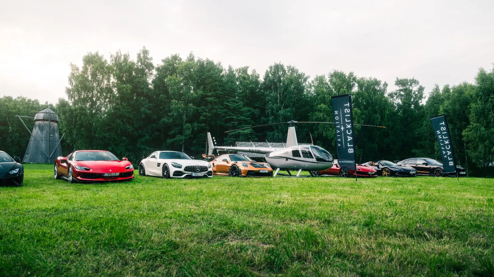Helikopter ja superautod Blacklisti üritusel
